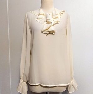 Vintage H. Apparel Co. Ruffled blouse